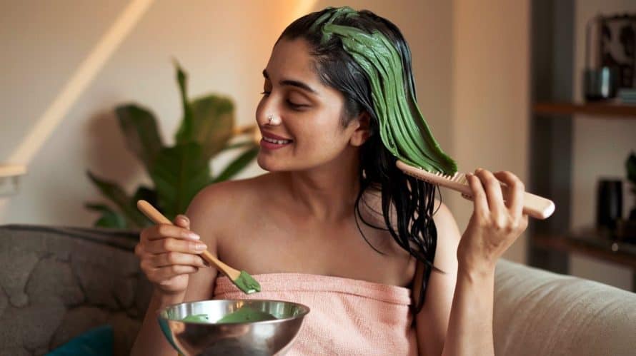 How to make okra hair mask