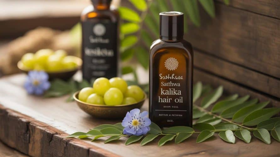 Keshkrishna grey hair oil vs Kalika hair oil