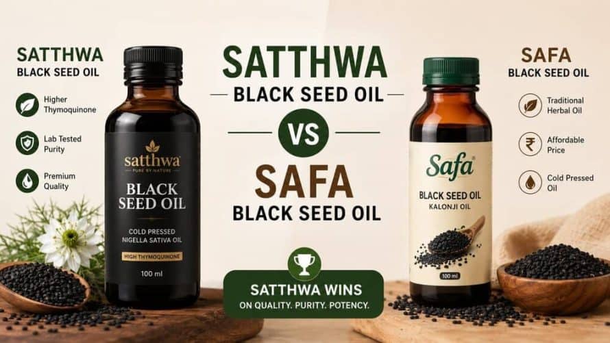 Satthwa Black Seed Oil Vs Safa Black Seed Oil