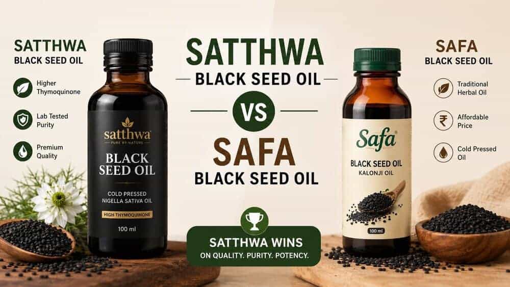 Satthwa Black Seed Oil Vs Safa Black Seed Oil